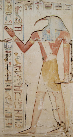 representation peinture dieu thot