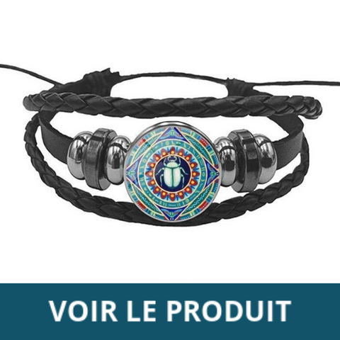 BRACELET EGYPTIEN SCARABÉE