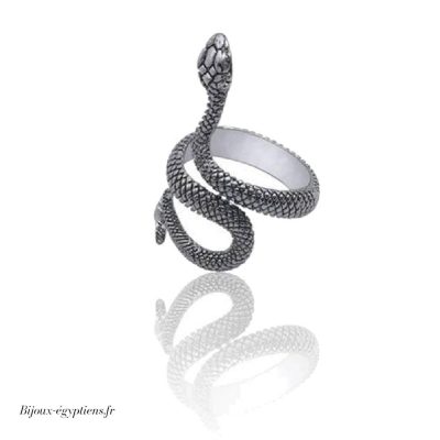 Bague Serpent  Argent Femme - Bijoux-egyptiens.fr