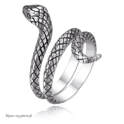 Bague Serpent  Argent Massif - Bijoux-egyptiens.fr