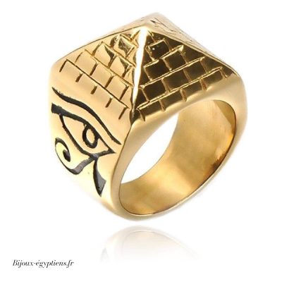 Bague  Forme Pyramide - Bijoux-egyptiens.fr