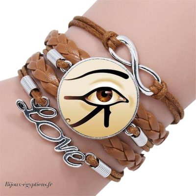 Bracelet Oeil horus - Bijoux-egyptiens.fr