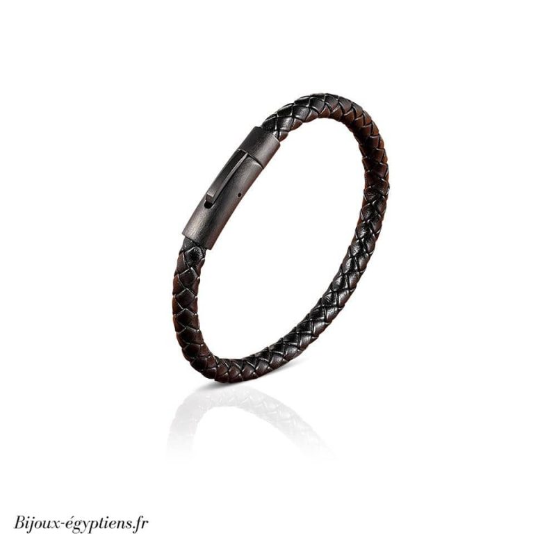 Bracelet  Noir Homme - Bijoux-egyptiens.fr