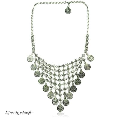 Collier Plastron  Acier - Bijoux-egyptiens.fr