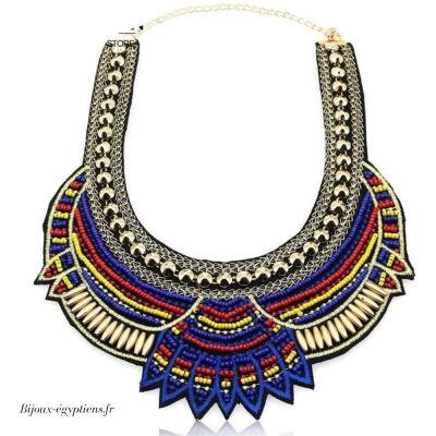 Collier Plastron  Ethnique - Bijoux-egyptiens.fr