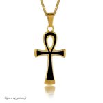 Collier  Pendentif Croix Ankh Homme - Bijoux-egyptiens.fr