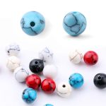 A SET Natural Stone Beads Kit Round Universe Galaxy Chakra Beads Volcanic Lava Beads For Bracelet Making DIY Earring Findings