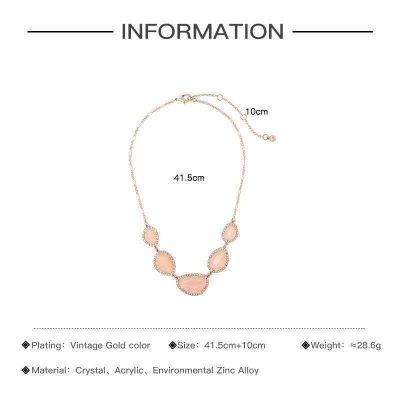 Collier Plastron  Rose Pale - Bijoux-egyptiens.fr