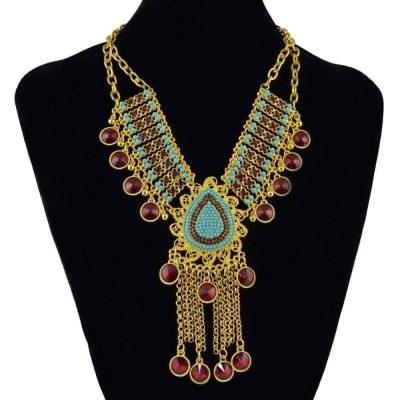 Collier Plastron  En Perles - Bijoux-egyptiens.fr