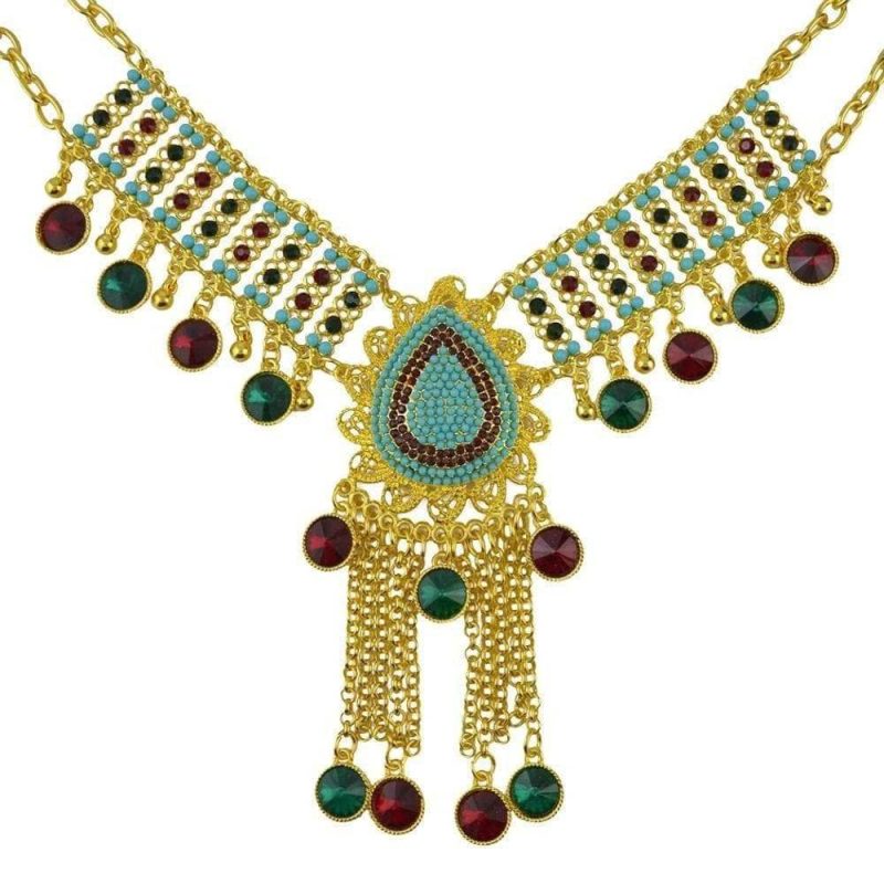 Collier Plastron  En Perles - Bijoux-egyptiens.fr