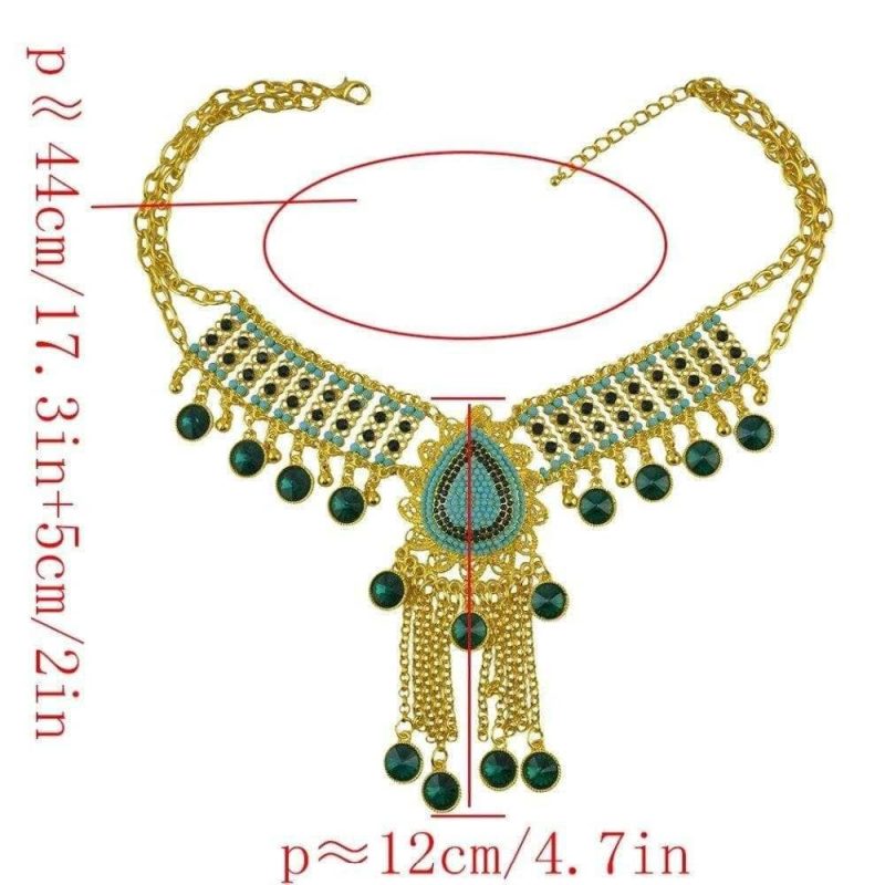 Collier Plastron  En Perles - Bijoux-egyptiens.fr