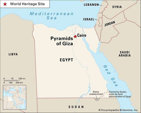 carte pyramide de gizeh