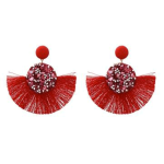 boucle oreille rouge