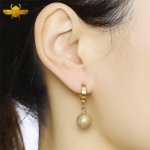 Boucle d’Oreille Égyptienne  Boulier d’Or