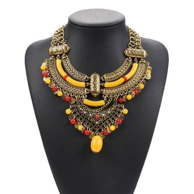 Collier Plastron  Africain - Bijoux-egyptiens.fr