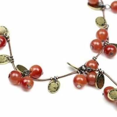 Collier Plastron  Rouge - Bijoux-egyptiens.fr