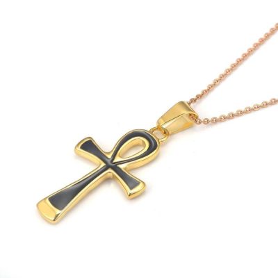 Collier  Pendentif Croix Ankh Homme - Bijoux-egyptiens.fr