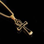 Collier  Pendentif Croix Ankh Homme - Bijoux-egyptiens.fr