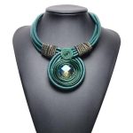 Collier Plastron  Vert Africain - Bijoux-egyptiens.fr